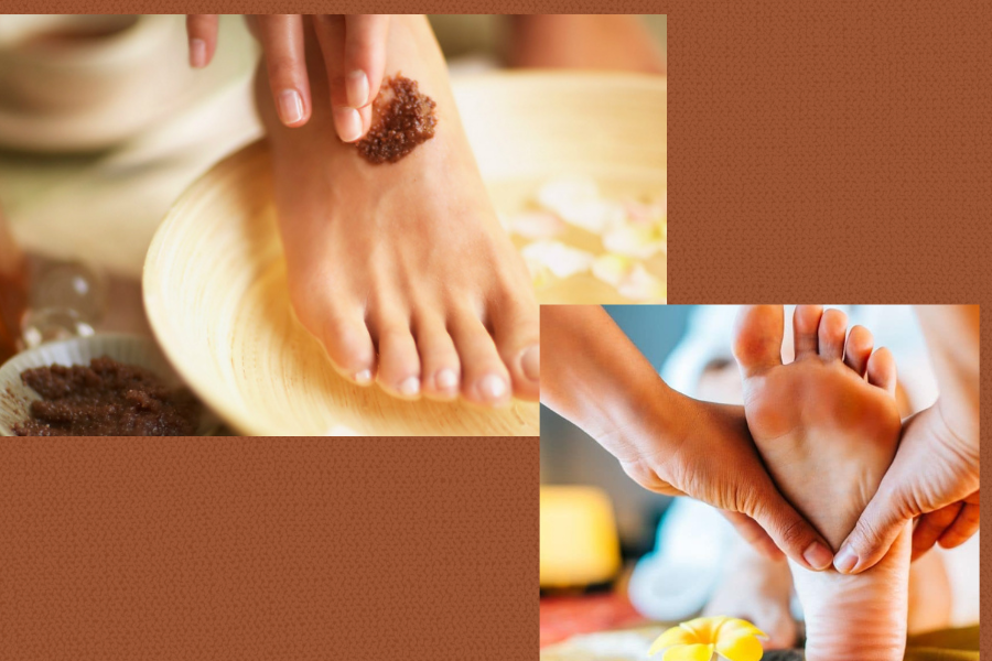 4 Foot scrub + foot massage